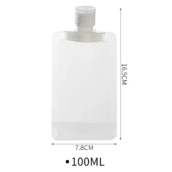 Mey İthalat® 3 Adet 100ml Krem Şampuan Kabı Tekrar Kullanılabilir Set