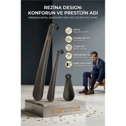 Mey İthalat® 3 Boy Metal Çekecek Seti Rezina Design 719376