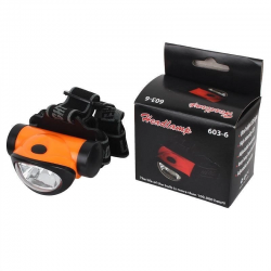 Mey İthalat®  3 Fonksiyonlu 6 Ledli Oynar Başlıklı Pilli Kafa Işığı ası