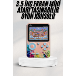 Mey İthalat® 3 İnç Ekran 500 Oyunlu Game Box Mini Taşınabilir Oyun Konsolu