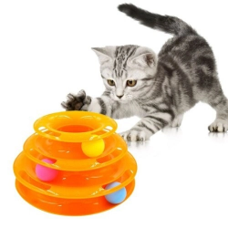 Mey İthalat®  3 Katlı Kedi Oyuncağı Turntable Cat Toy