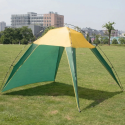 Mey İthalat®  3 Kişilik Yarı Otomatik Plaj ve Kamp Çadırı – 3 Tarafı Açık Gölgelik, Taşınabilir Plaj Tentesi, Piknik ve Outdoor Çardak 200x170x150 cm