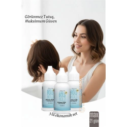 Mey İthalat® 3 lü Protez Saç Yapıştırıcı - Peruk ve Keratin Kaynak Saç İçin Görünmez ve Uzun Süreli Yapıştırıcı  Bold Hold 722312