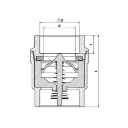 Mey İthalat® 3''lük Dik Çekvalf Prinç