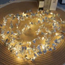 Mey İthalat® 3 Metre Yaldızlı Gümüş LED Işık – Dekoratif Ortam ve Yılbaşı Aydınlatması