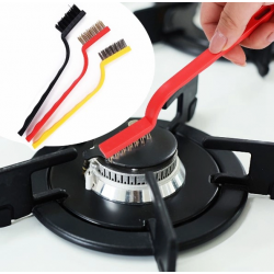 Mey İthalat® 3 Parça Tel Fırça Detaylı Temizlik Seti