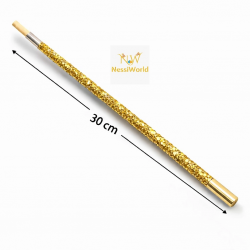 Mey İthalat® 30 cm Altın Gold Payetli Sigara Tutacağı – 1920’ler Gatsby Parti Aksesuarı