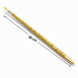 Mey İthalat® 30 cm Altın Gold Payetli Sigara Tutacağı – 1920’ler Gatsby Parti Aksesuarı