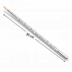 Mey İthalat® 30 cm Gümüş Payetli Sigara Tutacağı – 1920’ler Gatsby Parti Aksesuarı