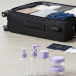 Mey İthalat® 30 ml 5 Parça Seyahat Şişesi Seti Sızdırmaz Taşınabilir