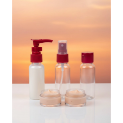 Mey İthalat® 30 ml 5’li Seyahat Banyo Şişe Seti Sızdırmaz Tasarım