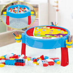 Mey İthalat® 3072 100 PARÇA MEGA BLOKLU AKTIVITE MASASI