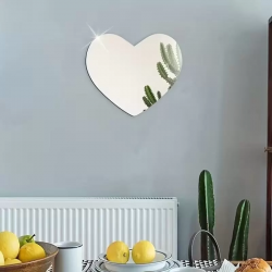 Mey İthalat® 30x30 cm Kırılmaz Pleksi Dekoratif Duvar Aynası - Modern Organik Form 1. Sınıf Akrilik Ayna