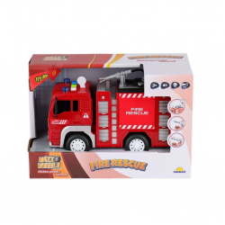 Mey İthalat®  3150 Maxx Wheels Sesli ve Işıklı Su Fışkırtan İtfaiye Aracı 20 cm