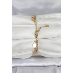 Mey İthalat® 316L Çelik Gold Renk Pullu Model Kadın Bileklik