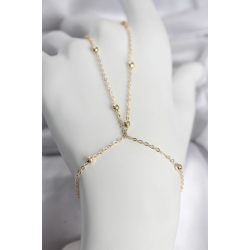 Mey İthalat® 316L Çelik Gold Renk Top Zincirli Kadın Şahmeran