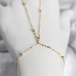 Mey İthalat® 316L Çelik Gold Renk Top Zincirli Kadın Şahmeran