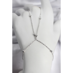 Mey İthalat® 316L Çelik Gümüş Renk Top Zincirli Kadın Şahmeran