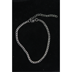 Mey İthalat® 316L Çelik İnce Klasik Model Gümüş Renk Erkek Bileklik