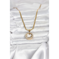 Mey İthalat® 316L Çelik İtalyan Zincir Model Çeyrek Takılabilir Kadın Kolye