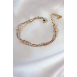 Mey İthalat® 316L Çelik Mix Renk Minimal Toplu Kadın Bileklik