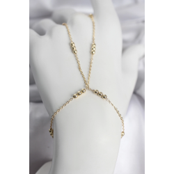 Mey İthalat® 316L Çelik Top Zincirli Gold Renk Kadın Şahmeran