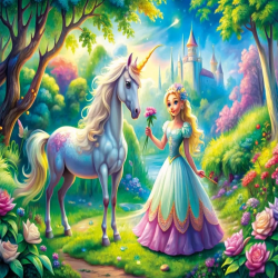 Mey İthalat® 31755 PRINCES UNICORN 50 PARÇA PUZZLE