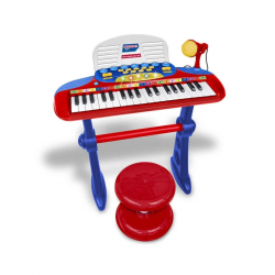 Mey İthalat® 33740 MÜZİK SET 37TUŞ AYAKLI ORG MİKROFON TABURE IŞIKLI