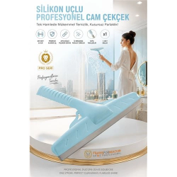 Mey İthalat® 34 CM Silikon Uçlu Profesyonel Cam Çekçek - Tasarım Estetiği ve Kusursuz Temizlik 723197