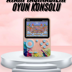 Mey İthalat® 3.5 İnç Klasik Retro LCD Ekran 500 Oyunlu Oyun Konsolu Taşınabilir