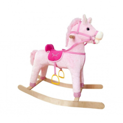 Mey İthalat®  3505P Sallanan At 65 cm Pembe- Selay Oyuncak