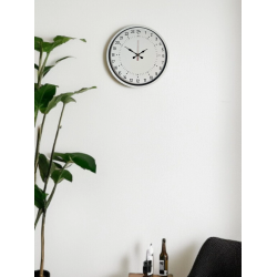 Mey İthalat® 36 Cm Beyaz 24 Saat Göstergeli Özel Tasarım Duvar Saati