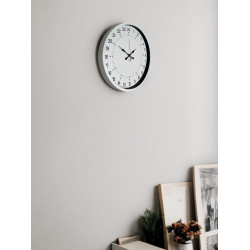 Mey İthalat® 36 Cm Beyaz 24 Saat Göstergeli Özel Tasarım Duvar Saati
