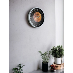 Mey İthalat® 36 Cm Beyaz 24 Saat Göstergeli Özel Tasarım Duvar Saati