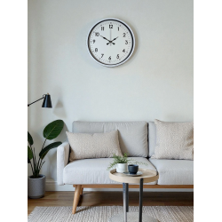 Mey İthalat® 36 Cm Beyaz Dekoratif Duvar Saati