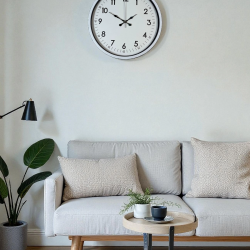 Mey İthalat® 36 Cm Beyaz Dekoratif Duvar Saati