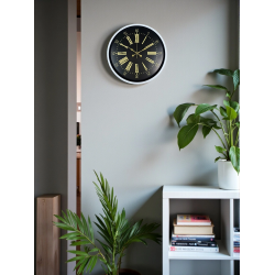 Mey İthalat® 36 Cm Beyaz Dekoratif Duvar Saati