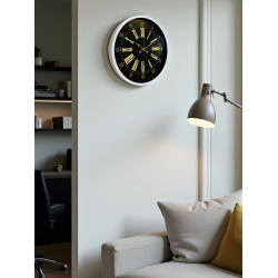 Mey İthalat® 36 Cm Beyaz Dekoratif Duvar Saati