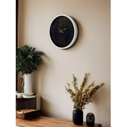 Mey İthalat® 36 Cm Beyaz Dekoratif Şık Duıvar Saati