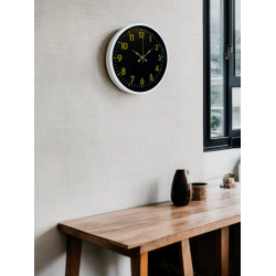 Mey İthalat® 36 Cm Beyaz Klasik Duvar Saati