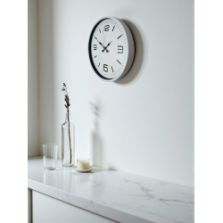 Mey İthalat® 36 Cm Beyaz Modern Dekoratif Duvar Saati