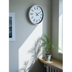 Mey İthalat® 36 Cm Beyaz Roman Rakamlı Duvar Saati