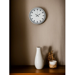 Mey İthalat® 36 Cm Beyaz Standart Duvar Saati
