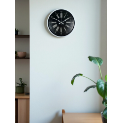 Mey İthalat® 36 Cm Beyaz Zarif Dekoratif Duvar Saati