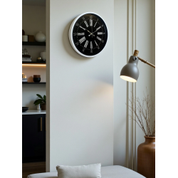 Mey İthalat® 36 Cm Beyaz Zarif Dekoratif Duvar Saati