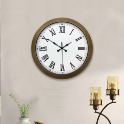 Mey İthalat® 36 cm Eskitme Metal Roma Rakamlı Duvar Saati