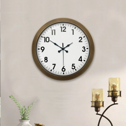 Mey İthalat® 36 cm Eskitme Metal Standart Duvar Saati