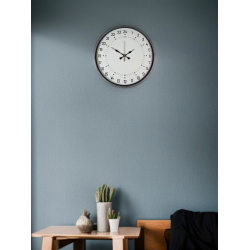 Mey İthalat® 36 Cm Gri 24 Saat Göstergeli Özel Tasarım Duvar Saati