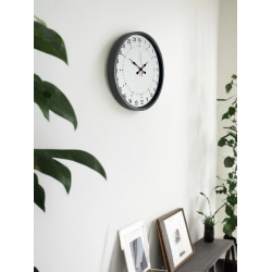 Mey İthalat® 36 Cm Gri 24 Saat Göstergeli Özel Tasarım Duvar Saati