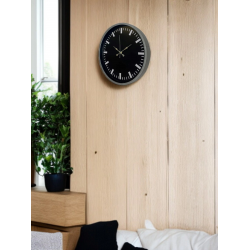 Mey İthalat® 36 Cm Gri Dekoratif Duvar Saati